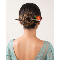 Painted Wooden Hair Stick